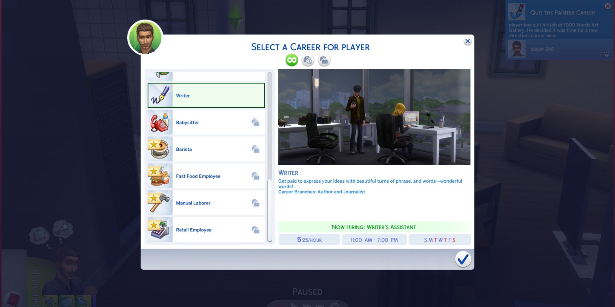 The Sims 4: Creator Occupation Files