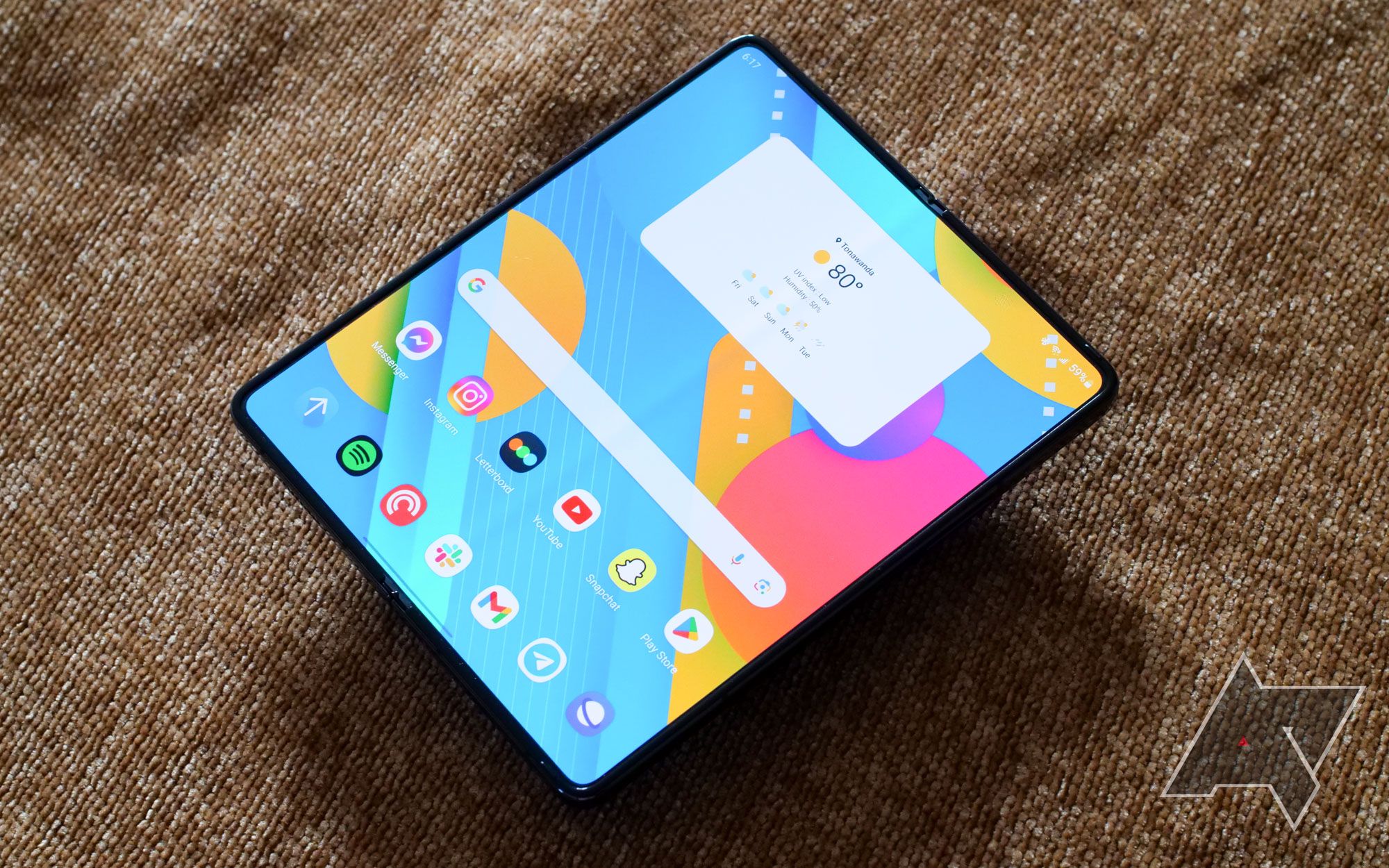 Where does the Galaxy Z Fold 5 inch from here, the Android Police podcast asks