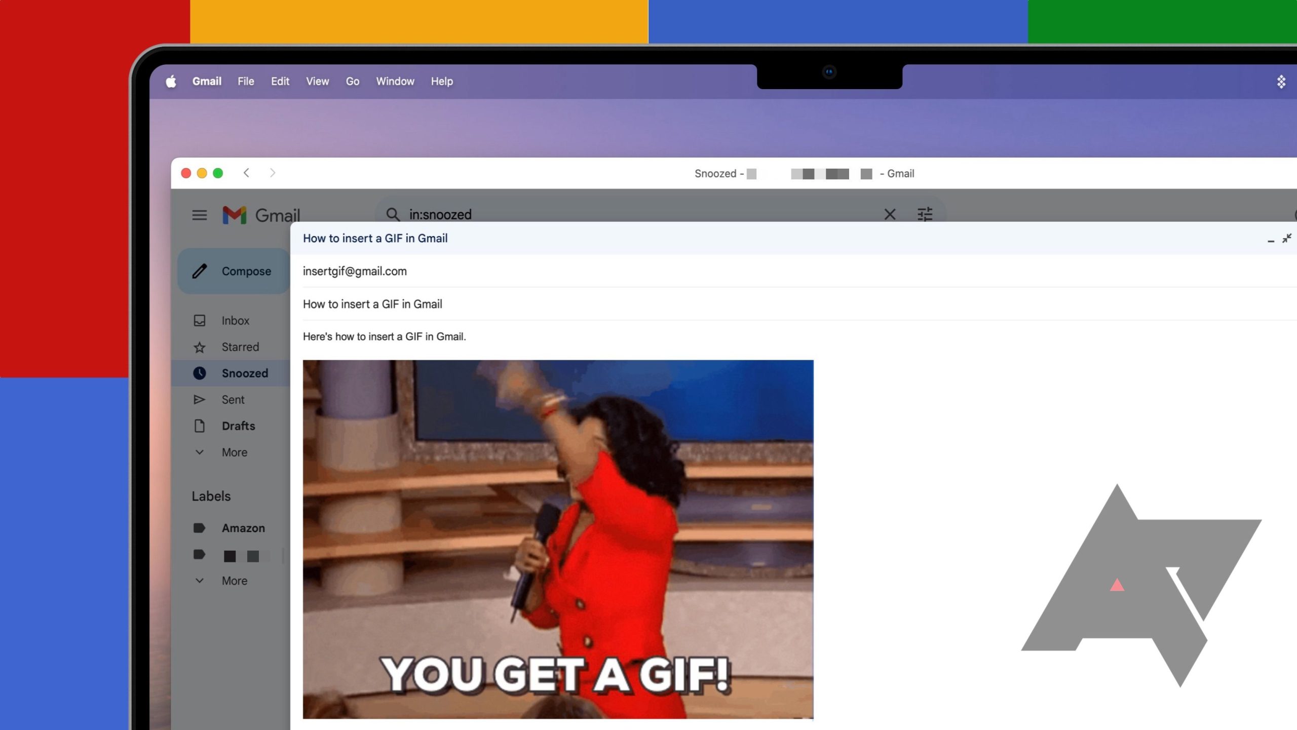 How to insert a GIF in Gmail
