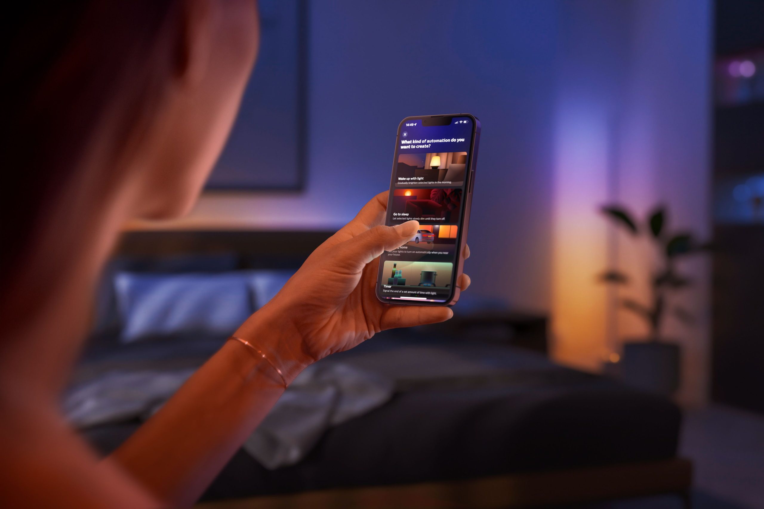 Upgrade your position with this 3-pack of Philips Hue tidy bulbs for staunch $90 this day