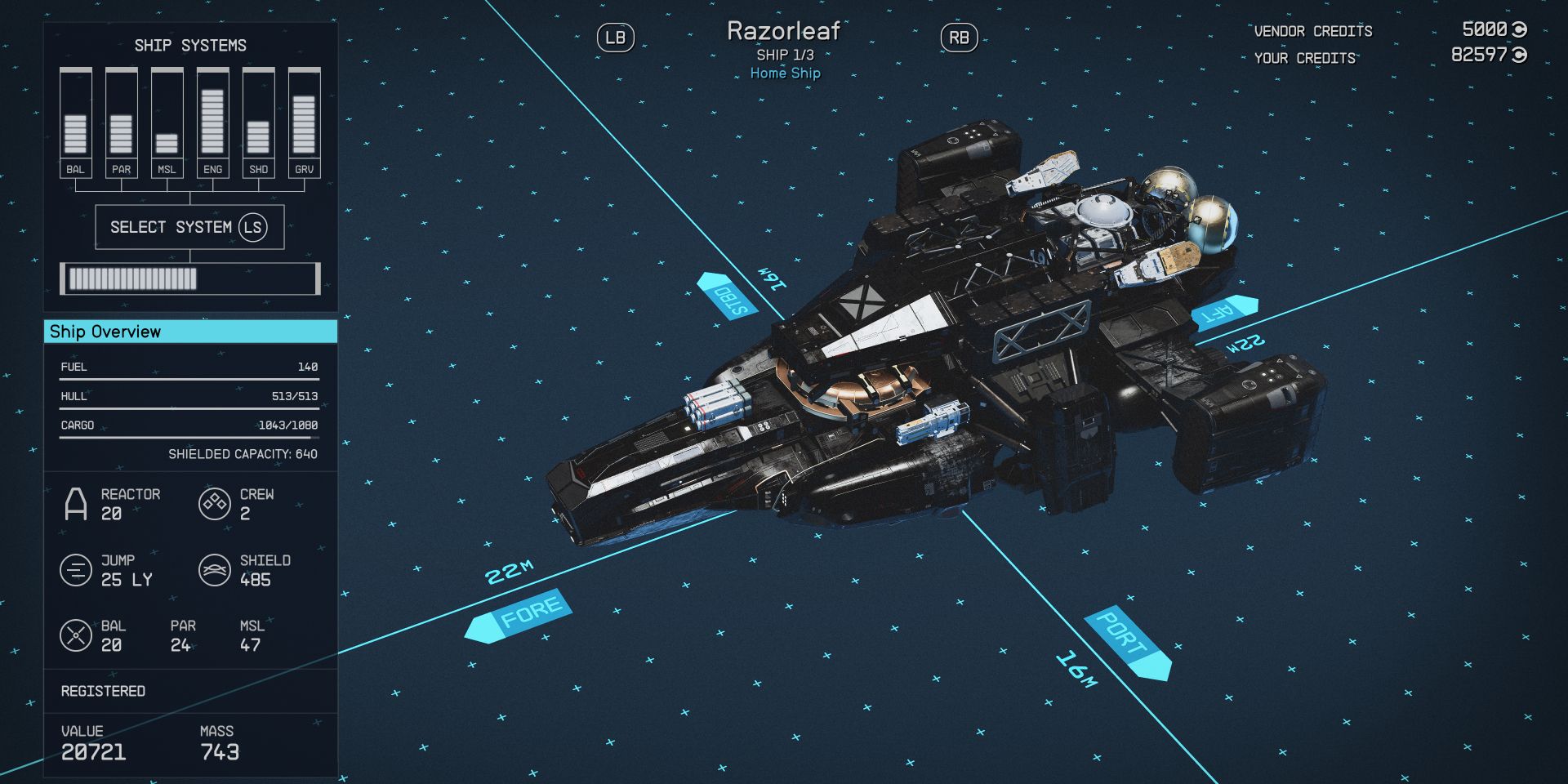 Starfield:  Form and Form Ships (Ship Builder Defined)