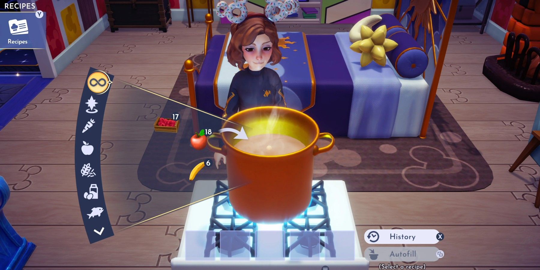 Artful Disney Dreamlight Valley Participant Discovers Alternate Use for Food