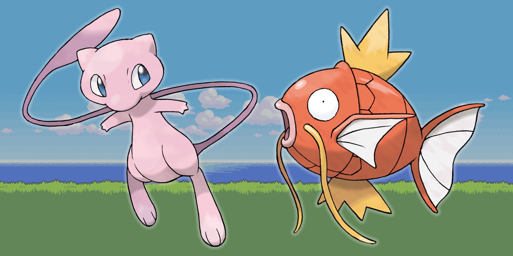 Pokemon Fusion Art Combines Mew and Magikarp
