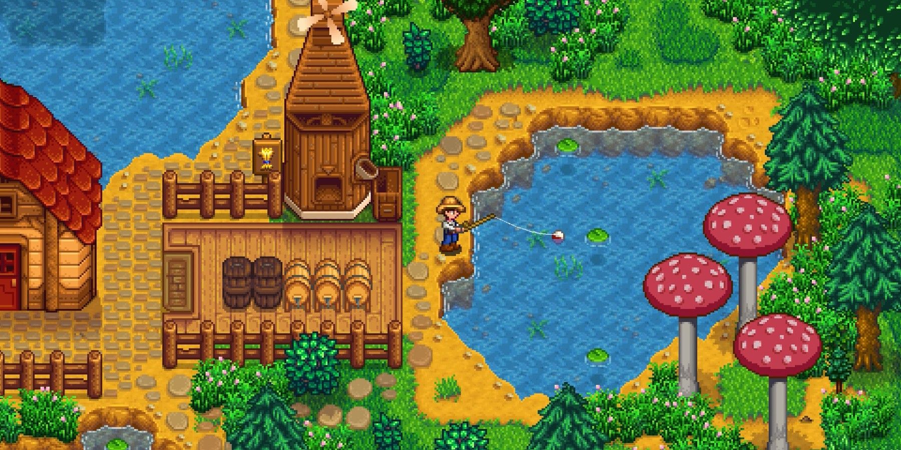 Stardew Valley Player Designs Spectacular Aquarium Shed